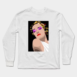Bette Davis POP #2 Long Sleeve T-Shirt